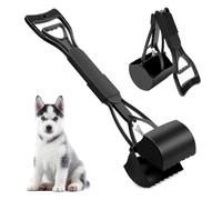 Linxor - Pince, Pelle à déjections, crottes, pour Chien ou Autres Animaux - 80 cm - Noir