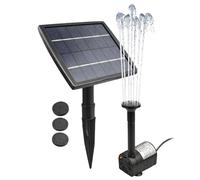 Linxor - Pompe à eau solaire pour fontaine, piscine, bassin extérieur de jardin avec câble de 3m - Noir