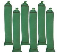 Linxor - Sacs anti inondation, barrière à remplir avec poignées - Lot de 2, 4, 6 ou 10-22.5 x 100 cm - Toile canevas 400 gsm - Vert