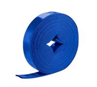Linxor - Tuyau de refoulement, d'arrosage plat en PVC - Bleu - Plusieurs tailles