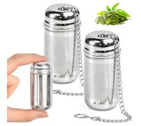 Linzerry 3 Petites Passoires À Thé Inox Avec Chaîne Et Bouchon Passoire À Thé Réutilisable Infuseur Thé Acier Inoxydable 304 Avec Bouchon Et Crochet De Chaîne Convient
