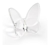 Lioaeust Figurines de Papillon en Cristal, Figurine de Papillon Volant en Verre taillé en Cristal, Statue d'animal de Collection, décoration d'intérieur Transparente