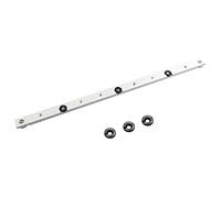 Lioaeust Rail en T en alliage d'aluminium, rail à onglet et barre à onglet, outil de travail du bois (barre à onglet de 450 mm)