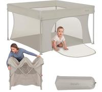 Lionelo Paco Parc Bébé Pliable 111 x 111 cm (0-48 Mois), Léger 4,1 kg