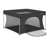 LIONELO Paco Parc pliable pour bébé 111 x 111 cm, parc compact pour la maison et les voyages, de la naissance à 4 ans, 4,1 kg, avec sac de transport, côtés en filet, entrée latérale, jusqu'à 15 kg