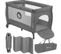 Lionelo STEFI PLUS Lit Bebe Bebe jusqu'à 15 kg, Système de Pliage Rapide | Entrée Latérale, Dispositif de Protection Contre le Pliage Accidentel LockGuard, Sac de Transport