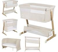 Lionelo Thomi Plus 5in1 Lit d'enfant, Lit d'appoint jusqu'à 9kg, , Lit de voyage, Parc jusqu'à 15kg, Canapé jusqu'à 100kg, Lit d'appoint, Réglable en hauteur - Beige Sand