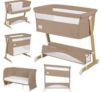 Lionelo Thomi Plus 5in1 Lit d'enfant, Lit d'appoint jusqu'à 9kg, , Lit de voyage, Parc jusqu'à 15kg, Canapé jusqu'à 100kg, Lit d'appoint, Réglable en hauteur - Beige Carmel