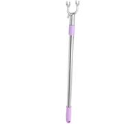 LIOOBO Perche Fourche Vêtements Télescopique Acier Inoxydable | Fourchette Aluminium, Coloris Pourpre, Légère et Robuste, Usage Domestique