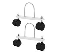LIOOBO Supports Pivotants Universels pour Radiateur à Bain D'huile, Lot 1 | Roues 360 Degrés, Acier ABS Fer, Base Stable et Résistante, pour Maison et Bureau