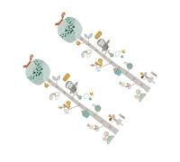 LIOOBO Toise de Croissance Autocollante pour Chambre D'garçon et Filles Design Animalier Unique, en Pvc Solide, Amovible sans Résidu, pour Décoration Murale de Chambre Bébé