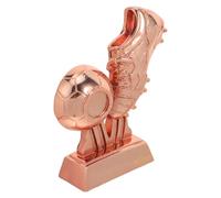 LIOOBO Trophée de Football en Résine Dorée, Modèle Réaliste Gravé, Décoration Polyvalente pour Joueurs et Garçon et Filles, Souvenir Sportif et Récompense du Meilleur Buteur