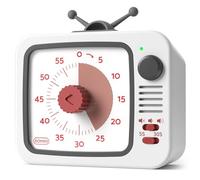 LIORQUE Minuteur Visuel Timer Enfant, 60 Minutes Chronometre Enfant et Compte à Rebours pour Enfants et Adultes, Silencieux Outil de Gestion du Temps pour Cuisine, Salle de Classe, Réunions (Gris)