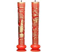 Lipfer Bougies Chinoises De Mariage Dragon Phénix, Bougies Traditionnelles Double Bonheur, Pilier Rond pour Décoration De Salle De Mariage