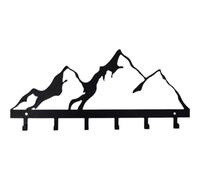 Lipfer Crochets À Manteaux Porte-clés en Métal De Montagne, Décoration Murale Au Design De Montagne, Porte-Chapeau À Dos, Décoration De Rangement pour Le Salon, Le Couloir, L'entrée