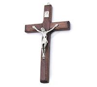 Lipfer Jésus Vintage Le Pendentif en Bois De Croix en Bois Cadeau Commémoratif Chrétien Cadeau