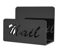 Lipfer Support De Courrier en Acrylique Support D'enveloppe Noir pour Comptoir De Bureau Trieur De Lettres Organisateur De Support De Papier De Fichier De Bureau pour L'école De Bureau À Domicile