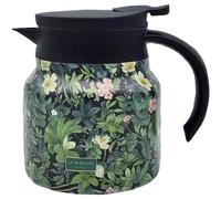 Lipfer Théière Vintage À Motif Floral, Théière Vintage avec Infuseur, Théière À Motif Floral, Théière Isotherme avec Couvercle, Carafe Thermique en Acier Inoxydable, Cafetière Amovible
