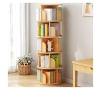 LiQENT-149 Étagère Livres Rotating Bookcase Floor Shelves Home Living Room Student Illustrated Book Storage Bedroom Multilevel Bookcase Bibliothèque(Log Color)