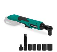 VONROC liquet sans fil 20V - Compacte, 50Nm, 300 tr/min, LED, 3/8", Kit 8 douilles - Outil électrique pour voiture, moto, quad, mécanique auto