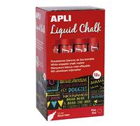Liquid Chalk Lot de 12 feutres à pointe ronde 5,5 mm Rouge