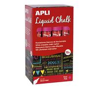 Liquid Chalk Lot de 12 feutres à pointe ronde Rose 5,5 mm