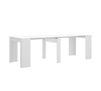 Liquidatodo® - Table console moderne extensible de 51 à 239 cm, blanc brillant