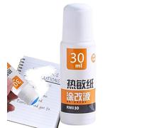 Liquide correcteur de papier thermique - 55 ml - Liquide de retrait de papier thermique en forme de stylo - 55 ml/30 ml - Liquide d'effacement portable pour écriture manuscrite - Pour adolescents et