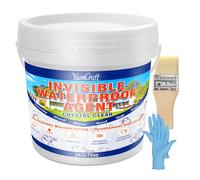 Liquide d'Étanchéité Transparent 2kg, Agent de Revêtement Imperméable Membrane d'Étanchéité, Réparation de Fuite Anti-Fuite pour Toits, Salle de Bain, Murs, Cuisine, Intérieur et Extérieur
