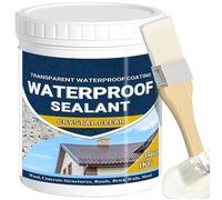 Liquide Étanchéité Transparent 1KG,Agent de Revetement Impermeable Transparent Intérieure et Extérieure Membrane d'Étanchéité 1 KG
