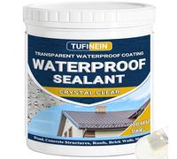 Liquide Étanchéité Transparent 300G, TUFINEIN Agent de Revetement Impermeable Transparent Intérieure et Extérieure Membrane d'Étanchéité Waterstop Imperméable Transparente