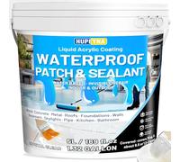 Liquide Étanchéité Transparent, Hupeyna Membrane d'Étanchéité Waterstop Imperméable Transparente, Revêtement Imperméable Transparent Anti-Fuites Intérieure et Extérieure Colle Imperméabilisante 5KG