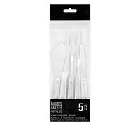 Liquitex 3699371 Basics Kunstoff Lot de 5 couteaux à palette de différentes formes et tailles pour peintures acryliques ou à l'huile