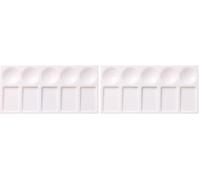 Liquitex 4870177 Petite Palette rectangulaire pour Peinture Acrylique, Peinture à l'huile et Aquarelle (Lot de 2)