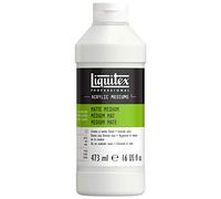 Liquitex 5116 Médium Mat Professionnel pour Peintures Acryliques - Donne un Fini Satiné aux Couleurs et Réduit la Brillance, Liquide - Bouteille 473 ml