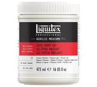 Liquitex 5121 Professional - Gel Épais Brillant pour peintures acryliques, augmente la résistance de surface pour une consistance proche de la peinture à l’huile - Pot de 473ml