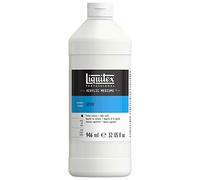 Liquitex 5332 Gesso Professionnel - Apprêt pour Peintures Acryliques, Primer Résistant à la Lumière et au Vieillissement, Prêt à l’Emploi - Bouteille 946 ml, Blanc