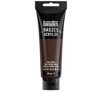Liquitex Peinture acrylique Basics 8870014 – finition satinée – Terre d'Ombre Brûlée 118 ml