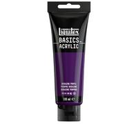 Liquitex 8870019 Basics - Peinture acrylique, peinture artistique monopigmentée, résistante à la lumière, qualité archive, finition satinée, tube de 118 ml - Pourpre dioxazine