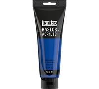Liquitex 88700225 Basics - Peinture acrylique, peinture artistique monopigmentée, résistante à la lumière, qualité archive, finition satinée, tube de 250 ml - Bleu Phtalocyanine
