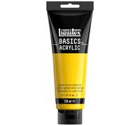 Liquitex Peinture acrylique Basics 88700230 - satinée 250 ml - Jaune Cadmium Moyen Imitation