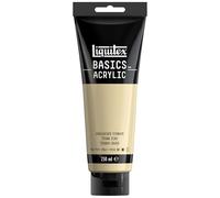 Liquitex 88700240 Basics - Peinture acrylique, peinture artistique monopigmentée, résistante à la lumière, qualité archive, finition satinée, tube de 250 ml - Titane Ecru