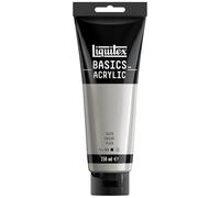Liquitex – Peinture acrylique Basics – opaque, finition satinée – 250 ml – Argent
