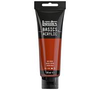 Liquitex Peinture acrylique Basics 8870028 - Résistante à la lumière, satinée, 118 ml Rouge oxyde