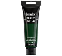 Peinture acrylique - Vert foncé permanent - 350 - Liquitex Basics acrylic - Tube 118ml Vert