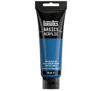 Liquitex Peinture acrylique Basics Bleu de céruléum 470, Tube 118 ml, résistante à la lumière