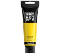 Liquitex 8870039 Basics - Peinture acrylique, peinture artistique monopigmentée, résistante à la lumière, qualité archive, finition satinée, tube de 118 ml - Jaune Primaire