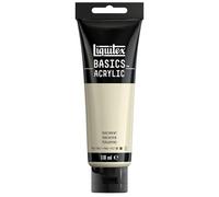 Liquitex 8870058 Basics - Peinture acrylique, peinture artistique monopigmentée, résistante à la lumière, qualité archive, finition satinée, tube de 118 ml - Parchemin