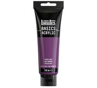 Liquitex 8870080 Basics - Peinture acrylique, peinture artistique monopigmentée, résistante à la lumière, qualité archive, finition satinée, tube de 118 ml - Gris Pourpre