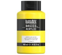 Liquitex Basics - Peinture - peinture acrylique - teinte jaune clair de cadmium - semi-opaque - satin - 400 ml Jaune